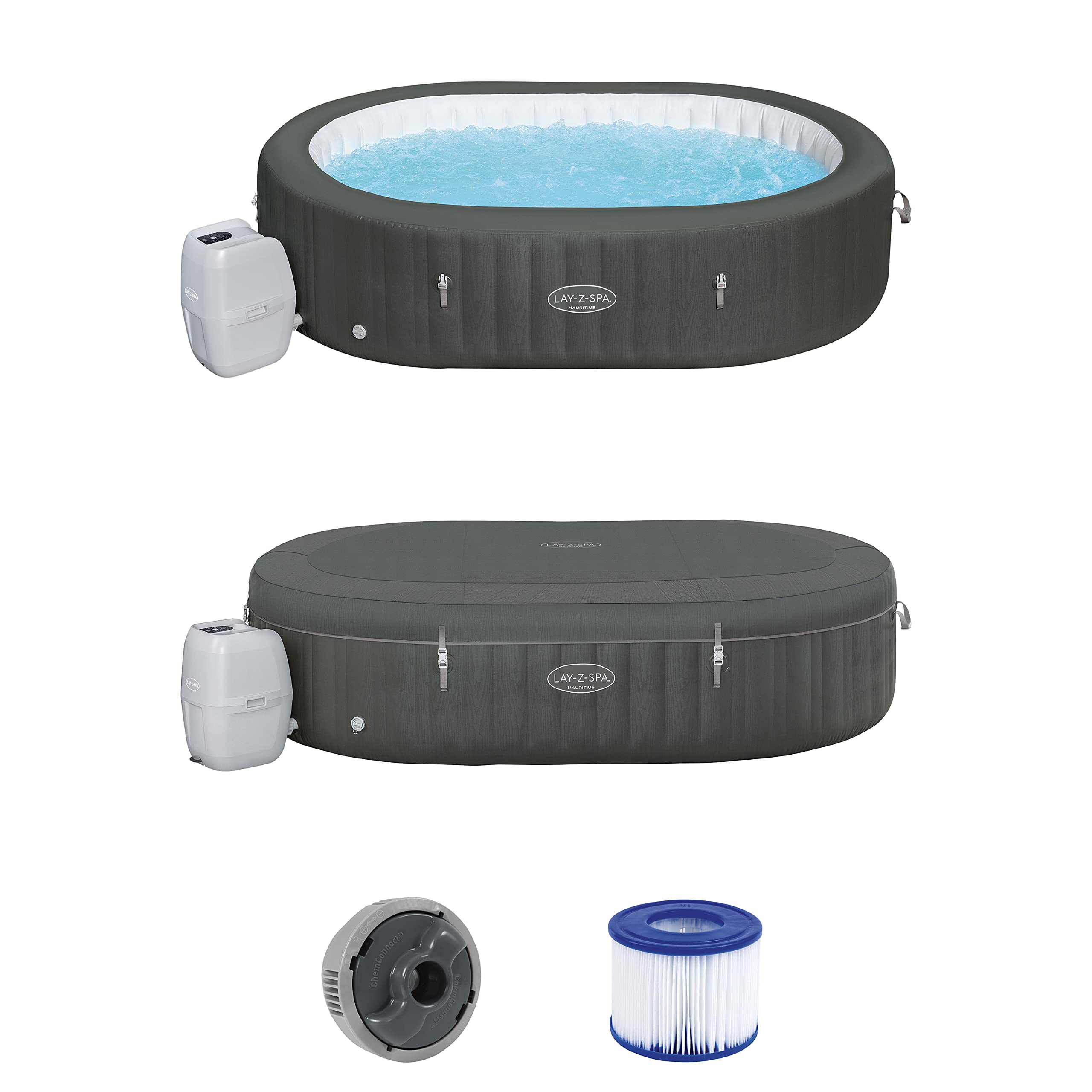 Bestway Lay-Z-Spa® Mauritius Airjet™ 270 x 180 x 71 cm, 5-7 Personnes - 4