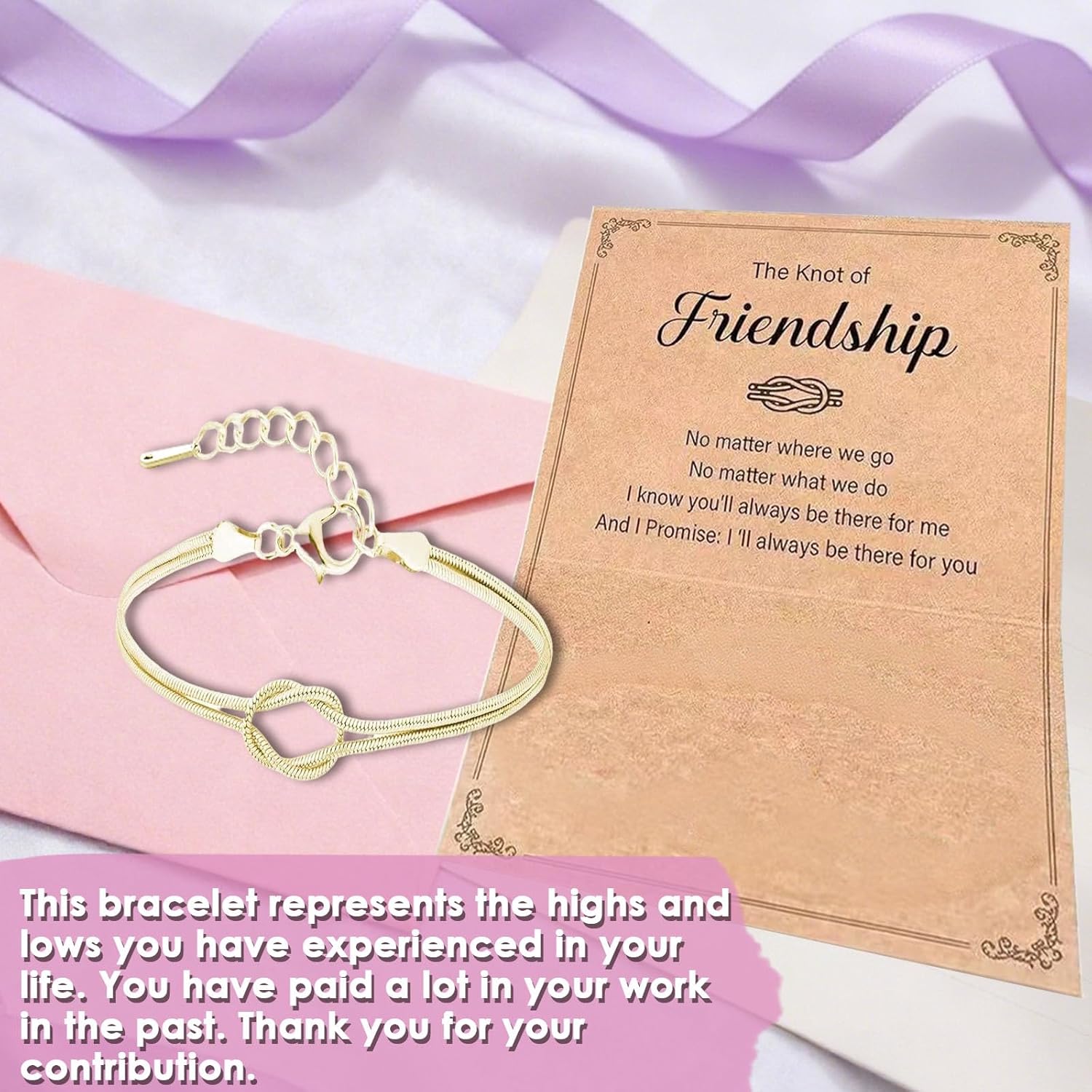 Friendship Gifts for Women Best Friend Birthday Gifts for Women Knot Bracelet for Friendship Gifts for Best Friend Women - Image 2