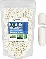 Vista 12 de XPRS Nutra Size 1 Empty Capsules - 100 Count Empty Gelatin Capsules - Pill DIY Capsule Filling - Pure Bovine Pill Gel Caps for Do-It-Yourself