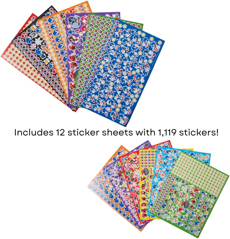 Innovative Designs Sonic the Hedgehog Creative Coloring Canvas Painting and Activity Set for Kids, 1000+ pcs