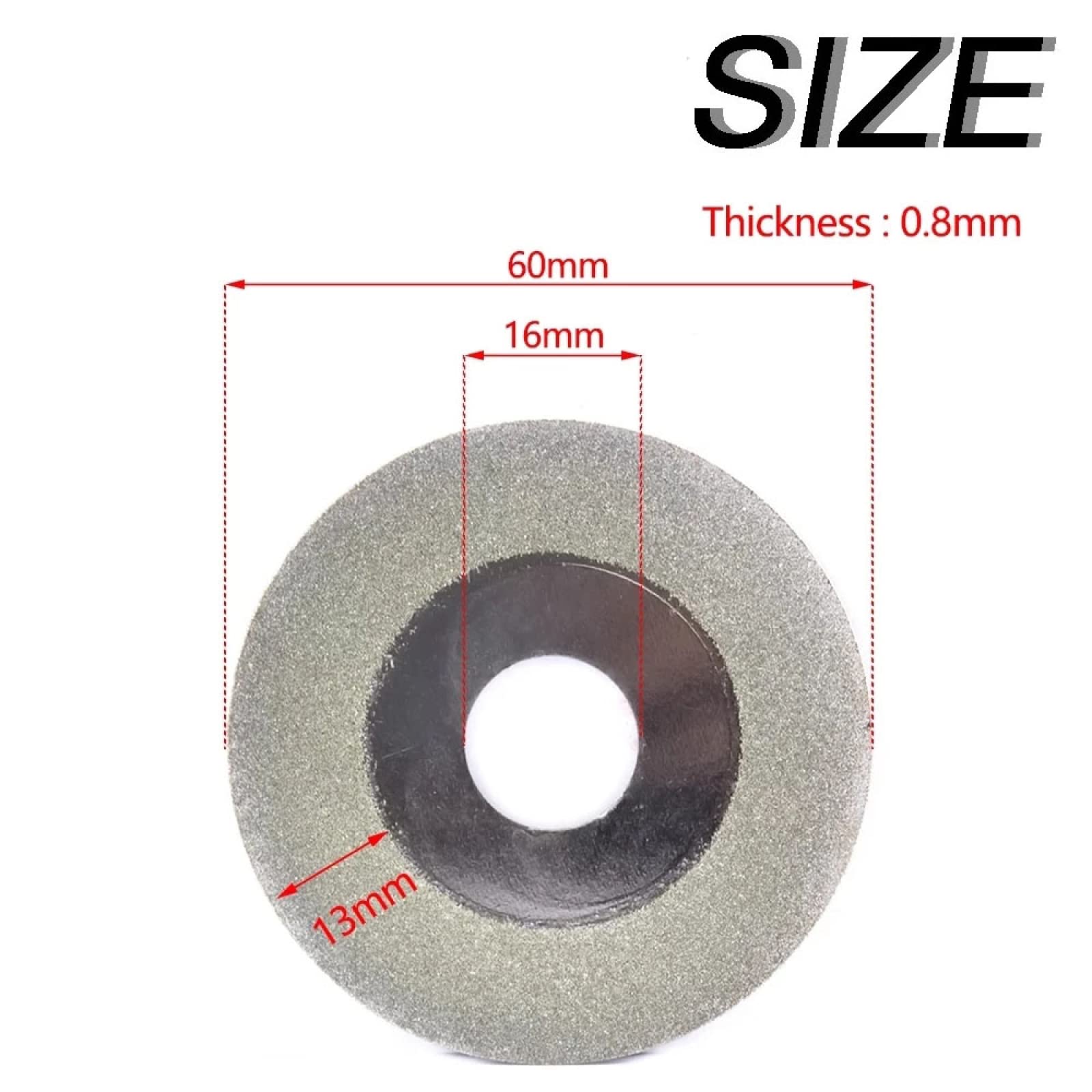 Lame for seghe circolari a Disco diamantato da 60 * 16 * 0,8 mm for smerigliatrice angolare e Taglio di Legno di Marmo Giada(10pc)