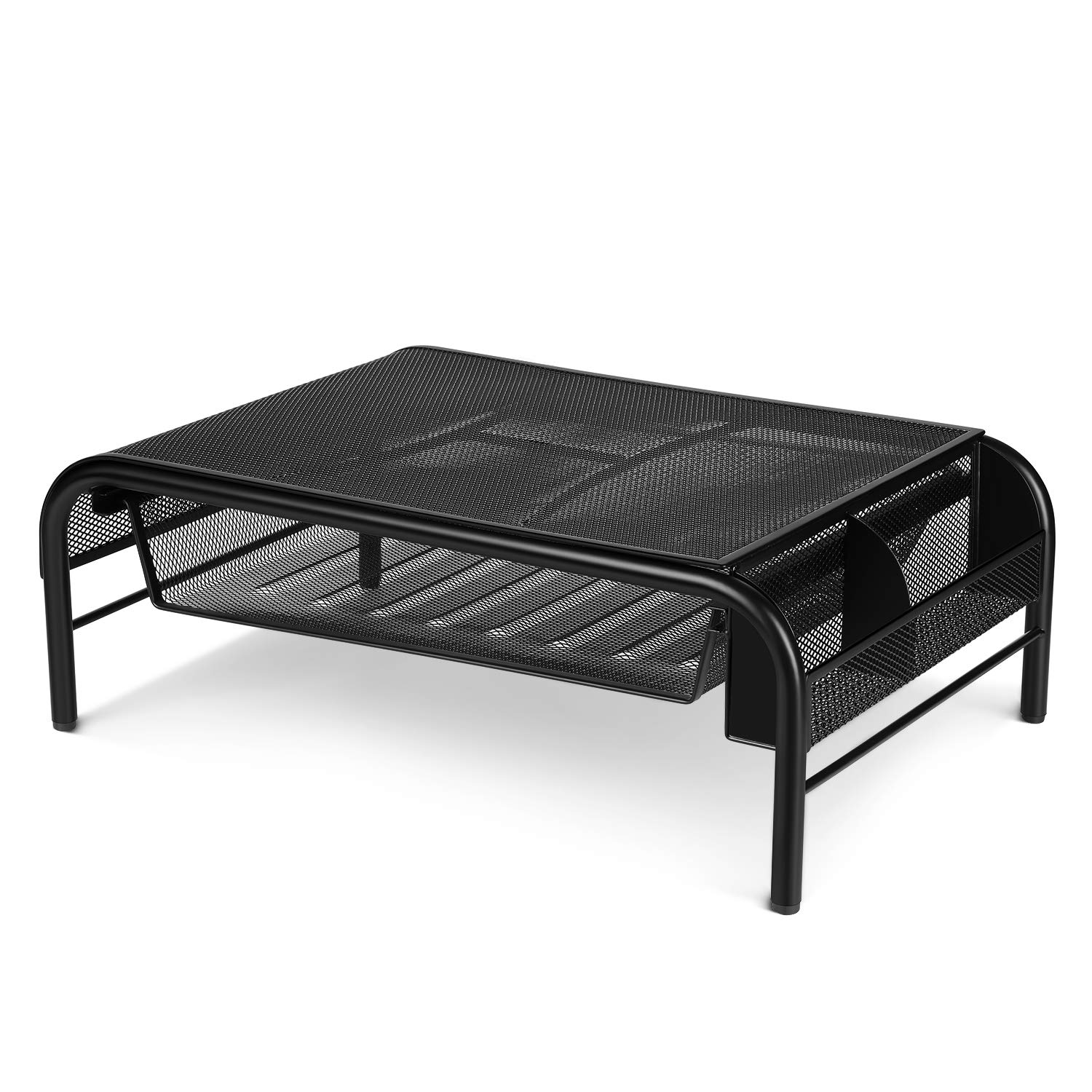 Buy Flexzion Universal Monitor Stand w/Storage Tray Drawers Desktop