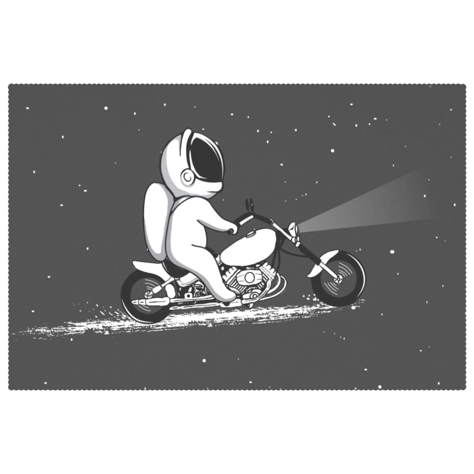 Set de table astronaute pour salle à manger | Lot de 6 antidérapants 30x45 cm