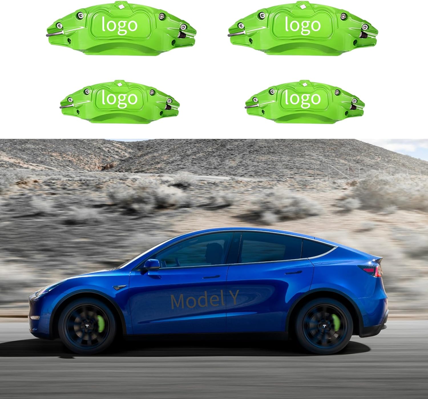 Caliper Covers Set of 4 Compatible with Tes l Model Y