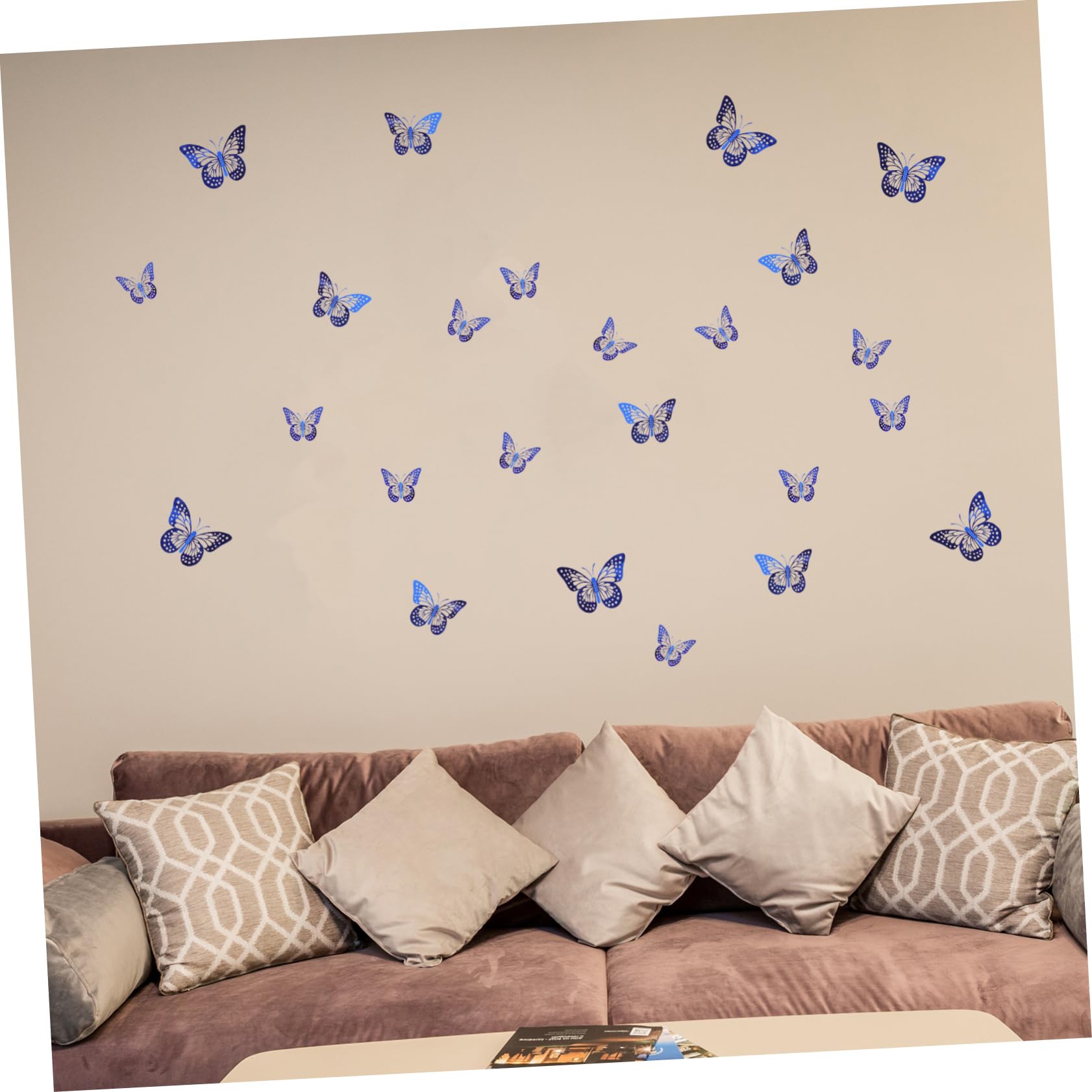 DOITOOL 180stücke Schmetterlinge Wandaufkleber Haltbare Abnehmbare Wanddeko Für Schlafzimmer Und Kinderzimmer Schöne Hintergrundgestaltung Für Hochzeiten Geburtstage Und