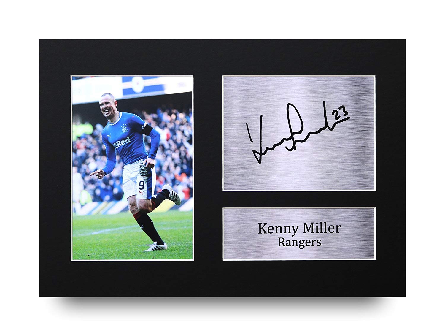 HWC Trading A4 Allan McGregor Rangers Cadeaux imprimés photo autographe signée pour les fans de football et les supporters - A4