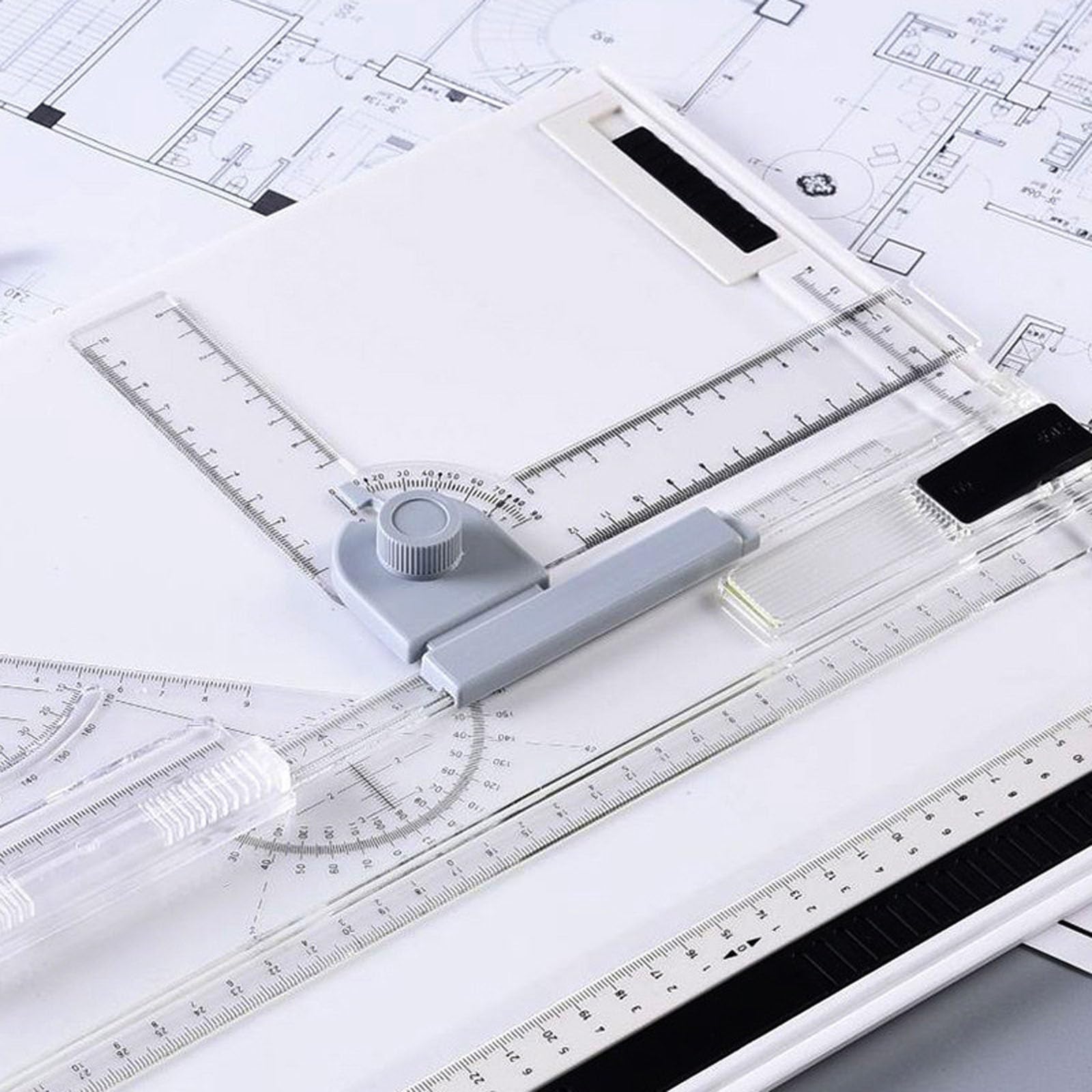 A4 Zeichentisch, Tragbares Architekturzeichengerät Mit Transparentem T-lineal, Parallelbewegung, Winkelverstellung, Komplettem Zubehör, Für Studenten, Ingenieure Und Architekten
