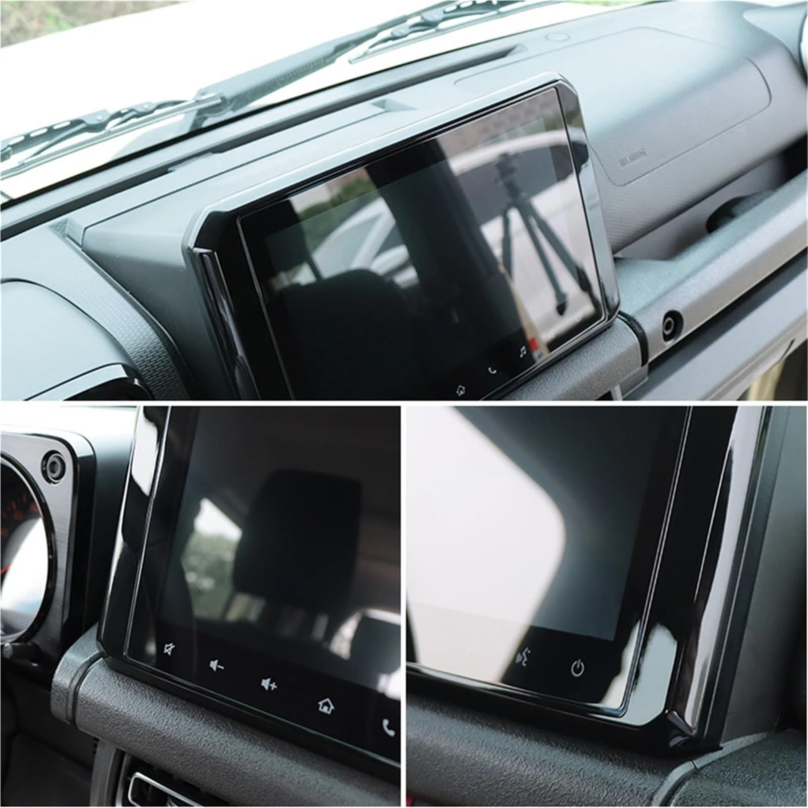 Navigation Schutzfolie Für Suzuki Für Jimny 5-Tür 2023 2024 2025 Navigation Screen Protector Film Center Konsole 8 "Bildschirm Gehärtetes Glas(2pcs)