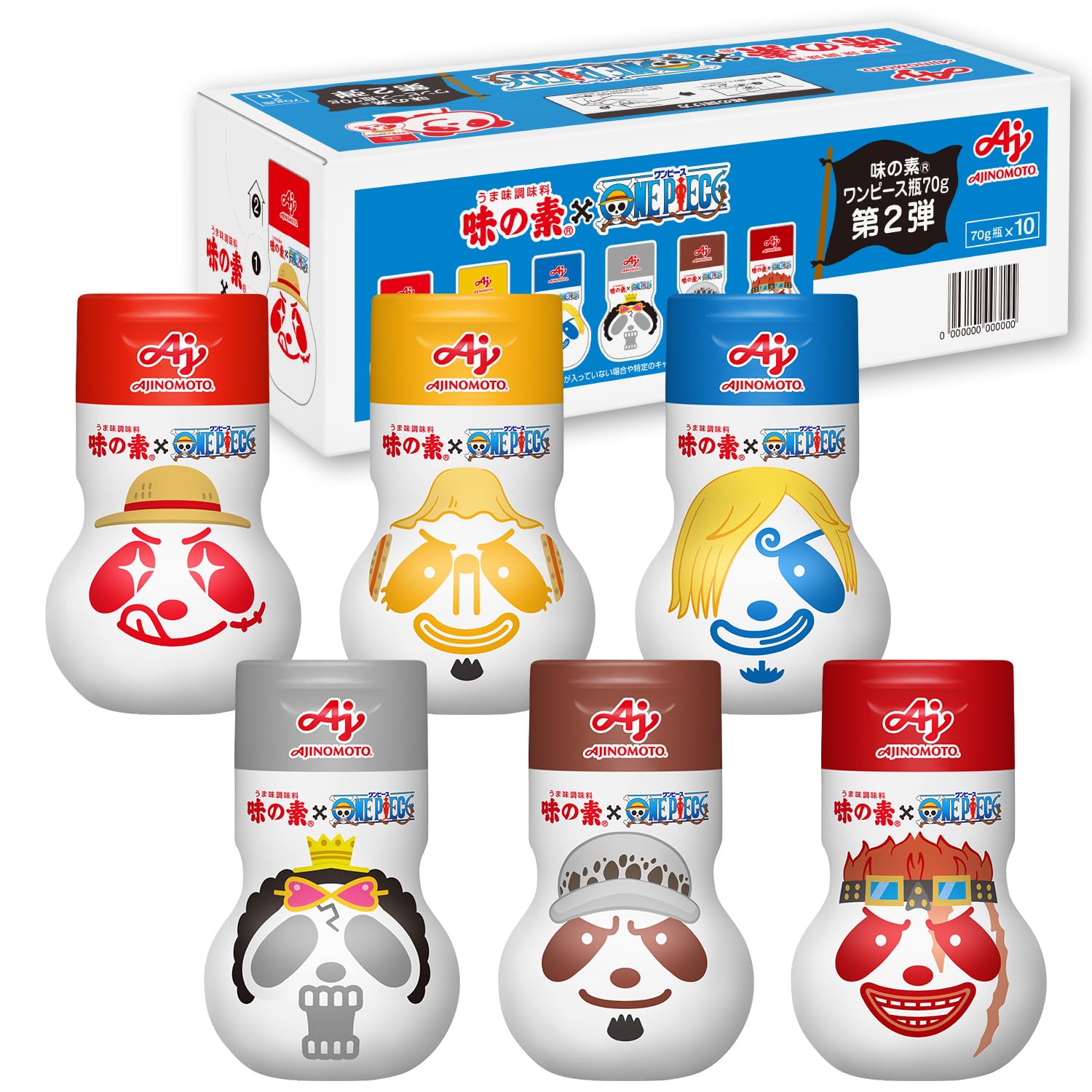 味の素 - 味の素　ワンピース　1弾2弾3弾　コンプリート18個セット Amazon.co.jp: Ajinomoto 【期間限定】うま味調味料 「味の素