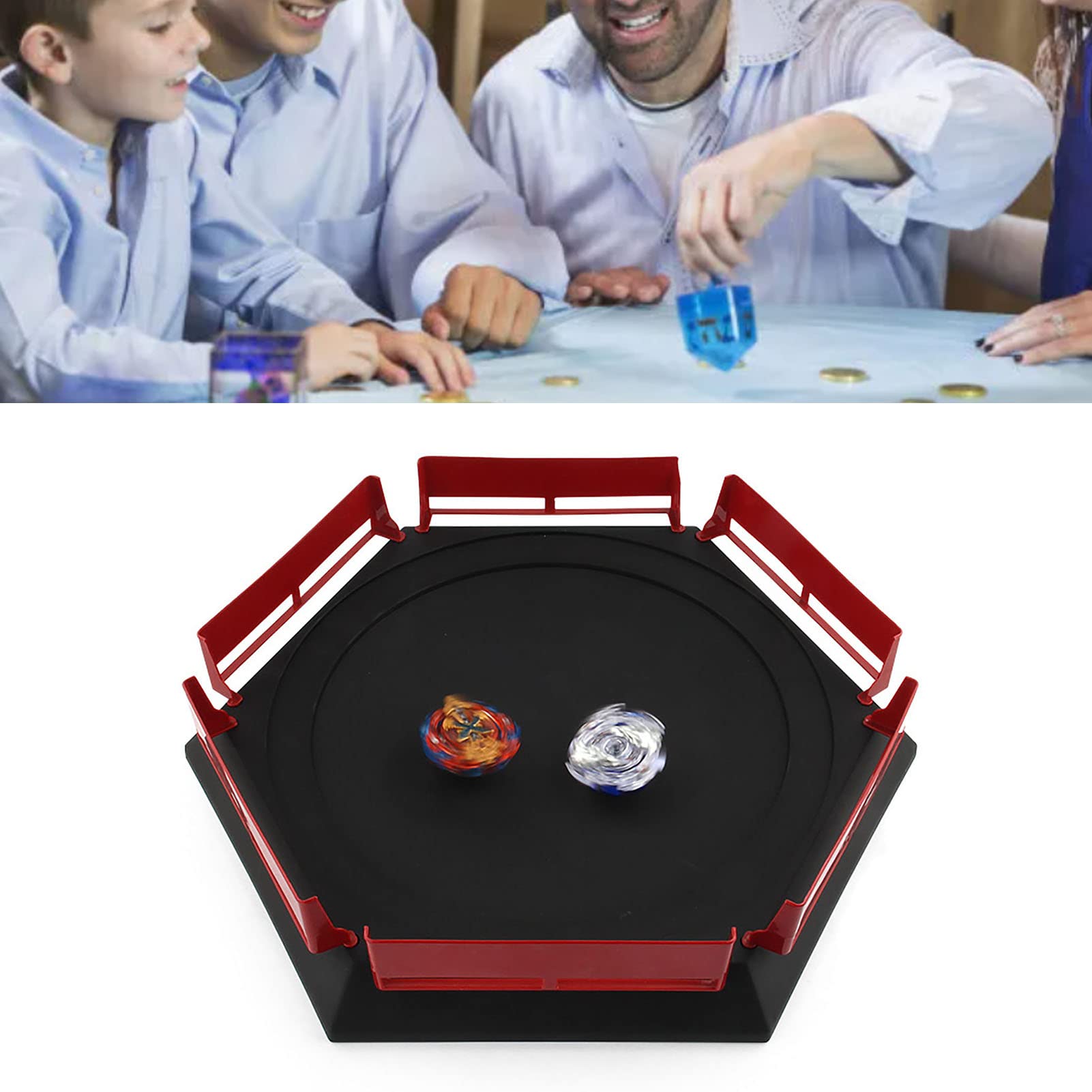 SPYMINNPOO Burst Battling Tops Stadium, Detachable Battle Top for Kids with Safe Edges and Easy DIY Assembly (215g/7.6oz) - Image 4