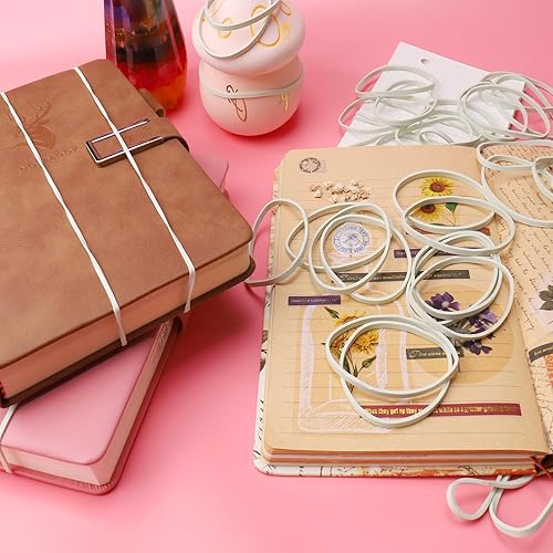 Miniatura 6 de Bandas de goma para teñido anudado, kit de 115 bandas de goma de teñido anudado, banda de goma blanca de silicona transparente para niños, mujeres,