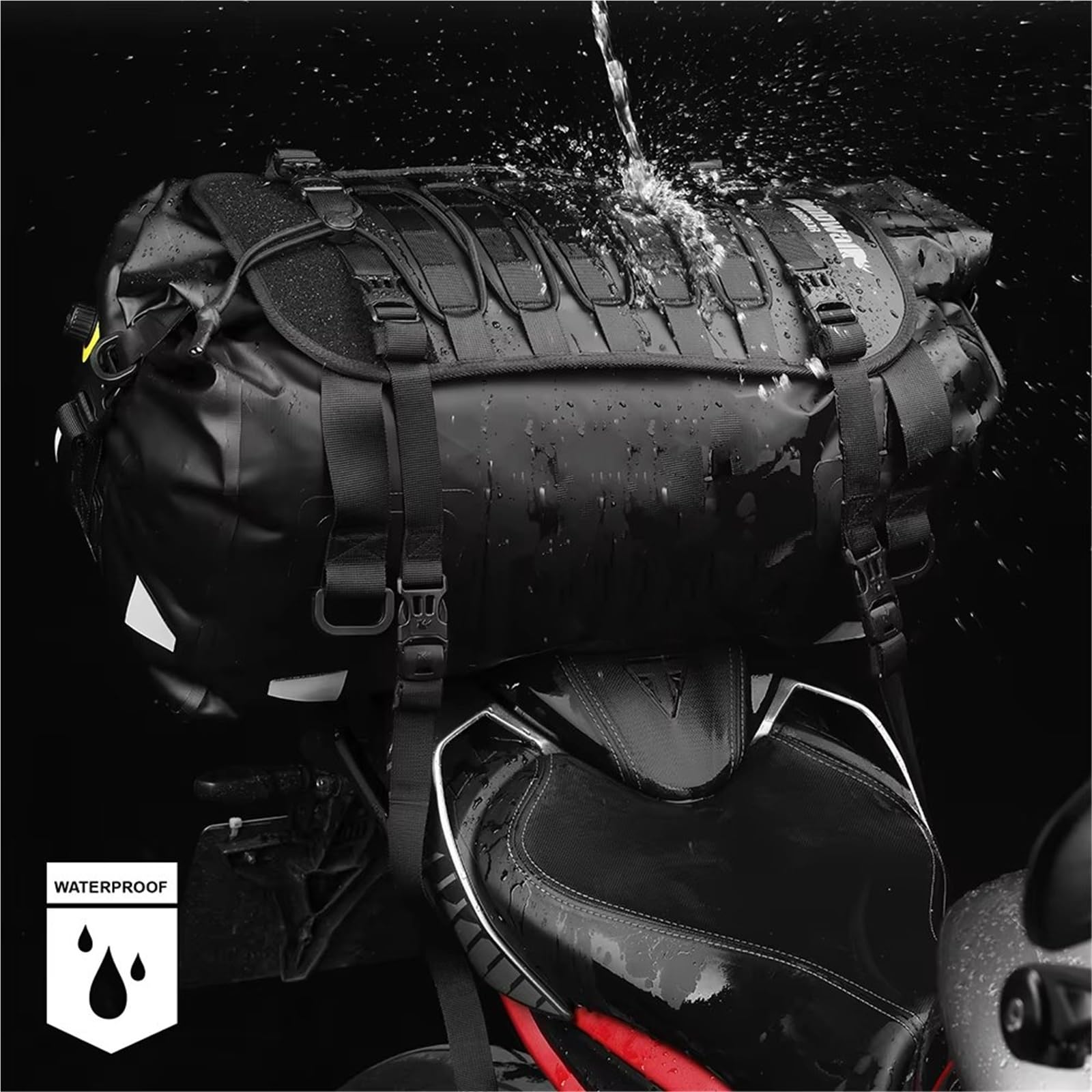 Moto Sacoche Selle Sacoche De Selle Moto Étanche Pour 20 L 40 65 Latérale Universelle Boîte Voyage Supérieure Combinaison Gratuite