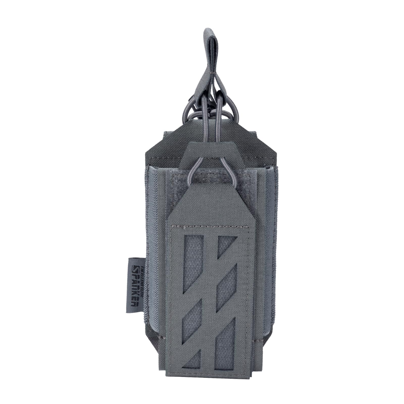 EXCELLENT ELITE SPANKER Tactical Molle Radio Pouch Nylon Adjustable Walkie Talkie with Elastic Cord Radio Holster for Police Security Rescue — view 14