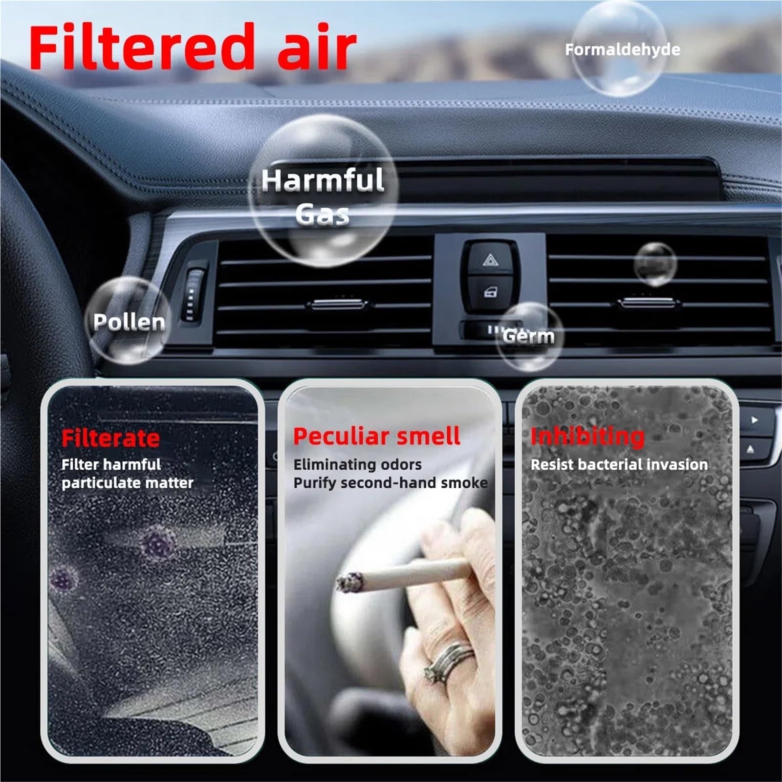 Filtr kabinowy Filtr Powietrza Kabinowy Pasujący Do Subaru Legacy 2005-2009, Filtry Samochodowe Z Włókna Węglowego CF9846A 63210-AG000 63210-AG001 72880-AG00A(5pcs)