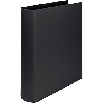 R ssler Soho A4 50mm 4 Ring File Spine Ring - Black