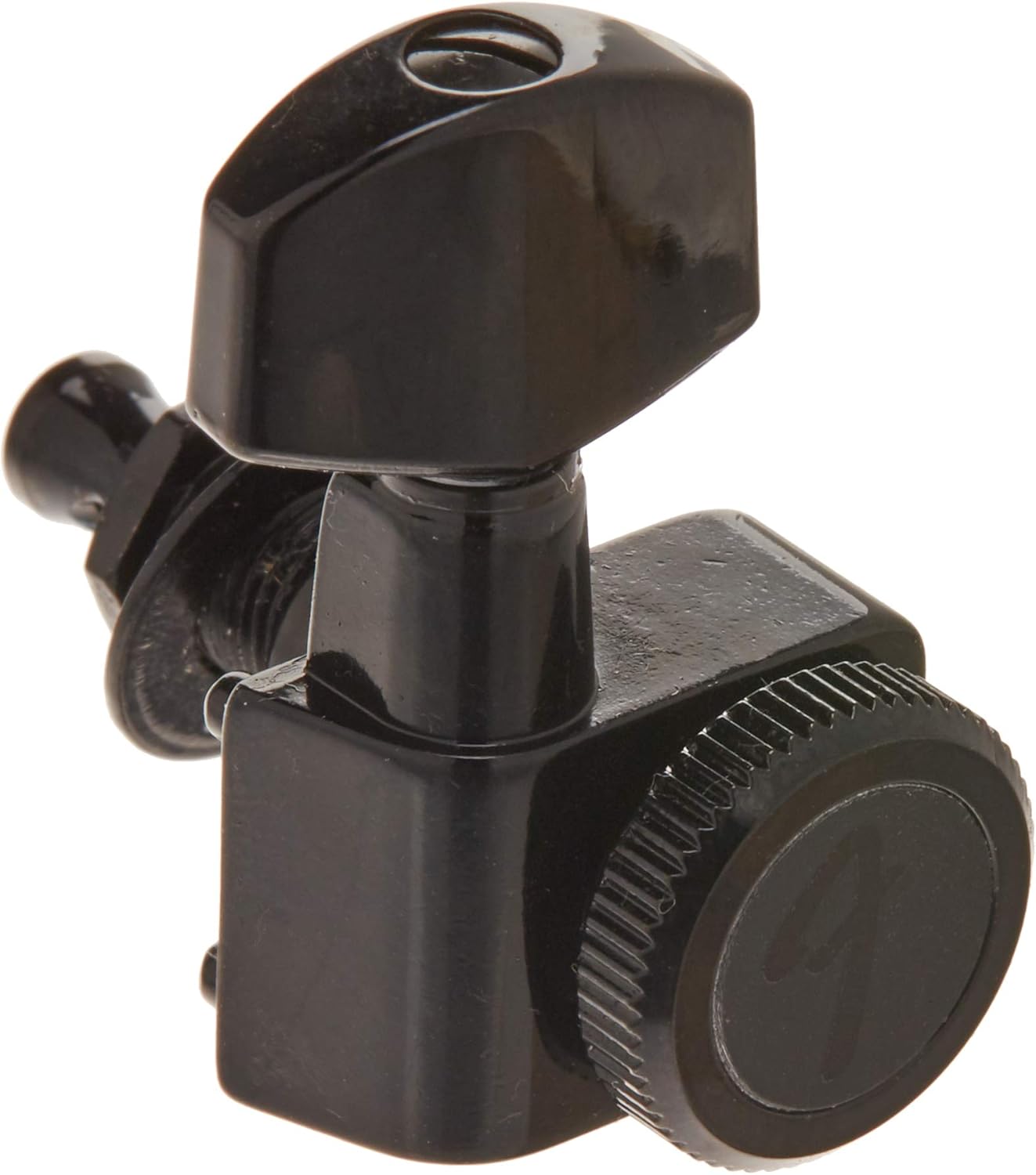 Amazon Fender パーツ Locking Tuners, Black エレキギターペグ 楽器・音響機器