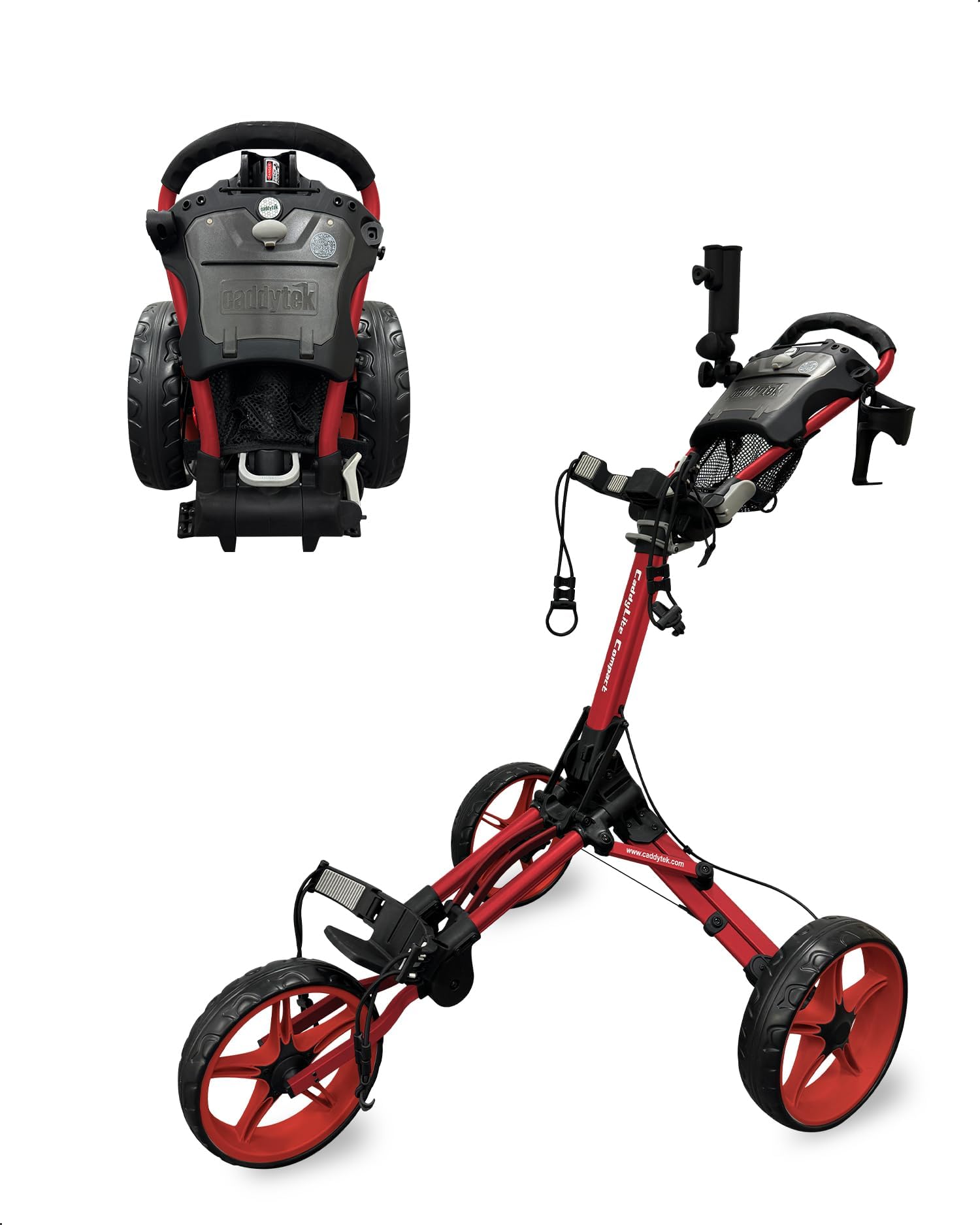 Caddytek CaddyLite Compact Semi-Auto Folding and Unfolding Golf Push Cart