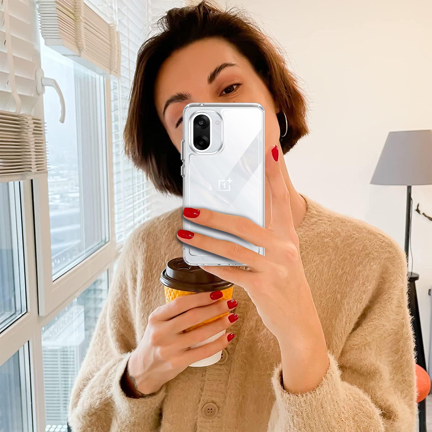 ivoler Etui Anti-Yellow do Oneplus Nord CE 5 5G z 2 częściami ze szkła hartowanego, [ochrona wojskowa] Ochronna obudowa odporna na wstrząsy odporna na zarysowania przezroczysta obudowa zderzaka