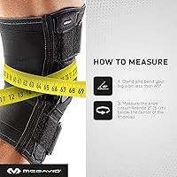 Vista 5 de McDavid Hinged Knee Brace for Men and Women, Knee Brace with Side Stabilizers, Knee Compression Sleeves and Stability Straps for ACL, LCL