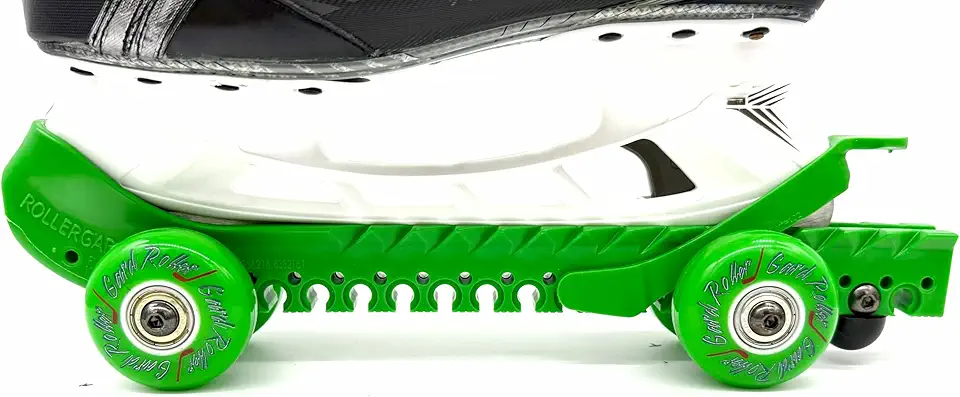RollerGard Hockey Ice Skate Guards, One Size Fits Most, Neon Green