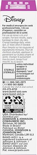 Miniatura 10 de Band-Aid Vendajes adhesivos de marca para cortes y rasguños menores cuidado de heridas con personajes de princesa Disney vendajes divertidos para