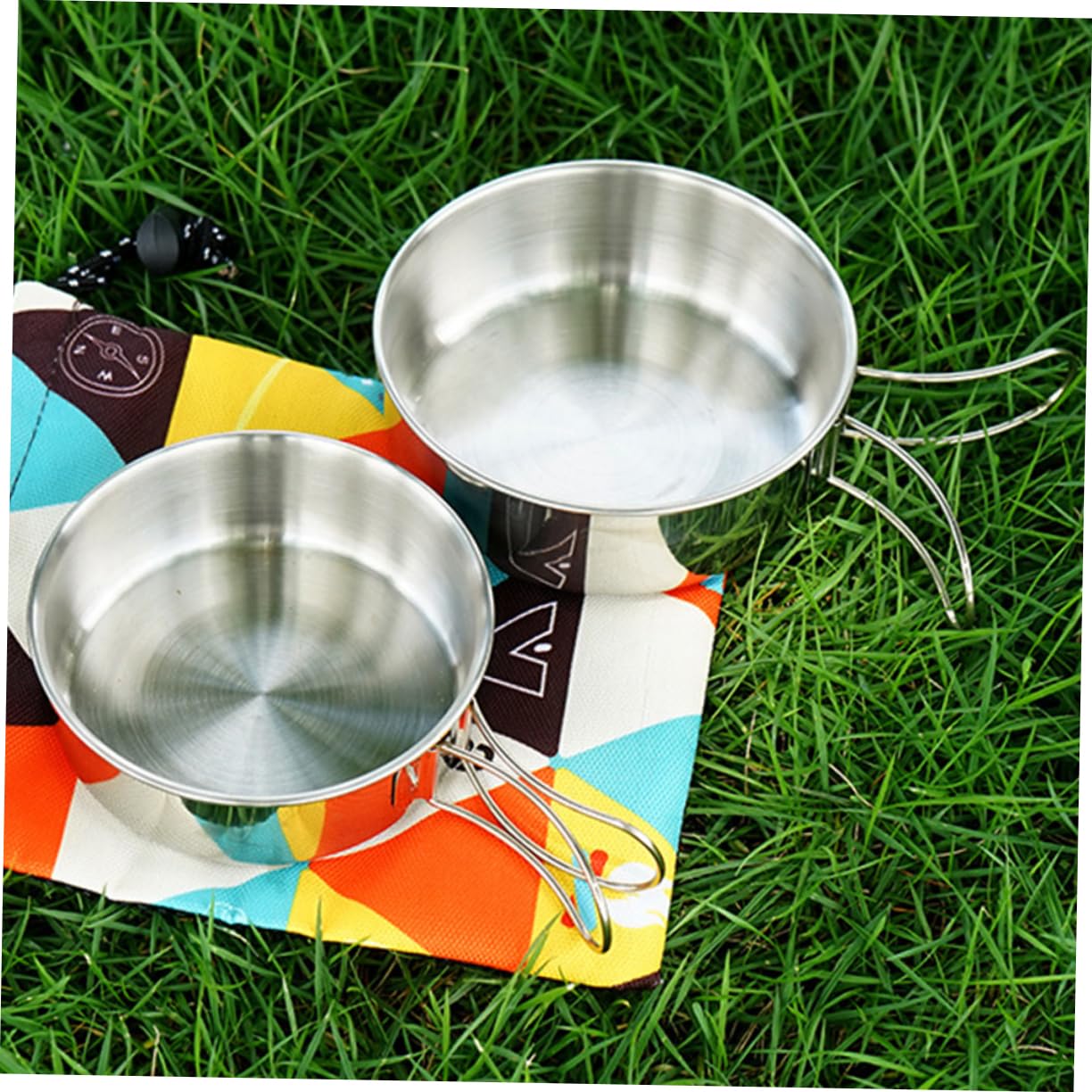 BESPORTBLE 3 Ensembles 2 Vaisselle Ensemble De 2 Pièces Bols Portables Pour Tasse Pliante Vaisselle Portable Bol De Camping Portable Cruche D'Eau Bouilloire Pliable Bols De Camping Boulon En