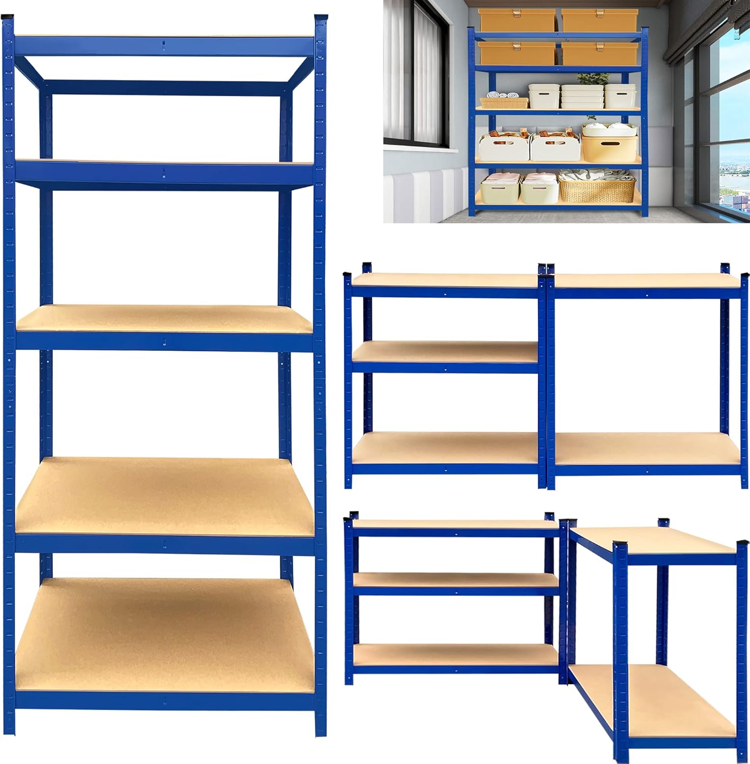 ANSIMIDA 59" Heavy Duty Garage Storage Shelves