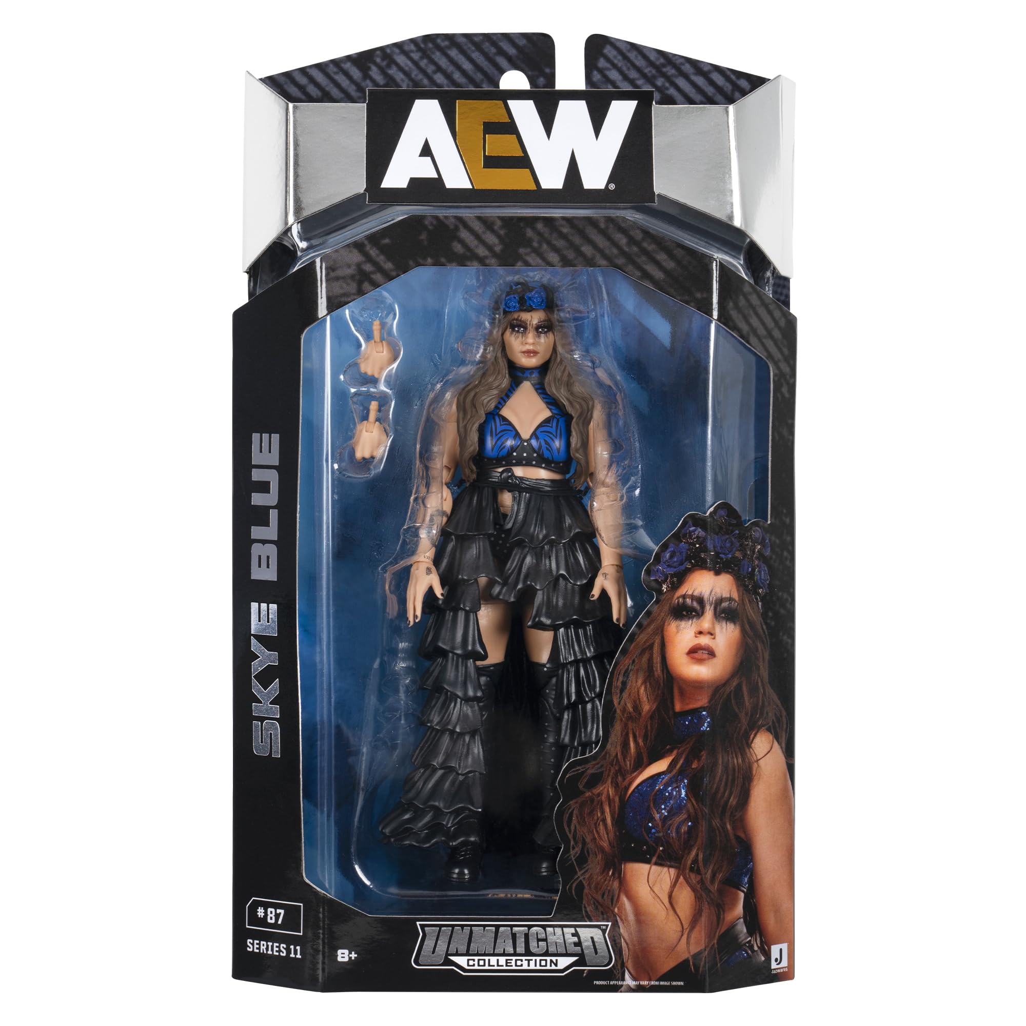 Amazon.com: AEW Skye Blue Unmatched Series 11 Toy Wrestling Figure