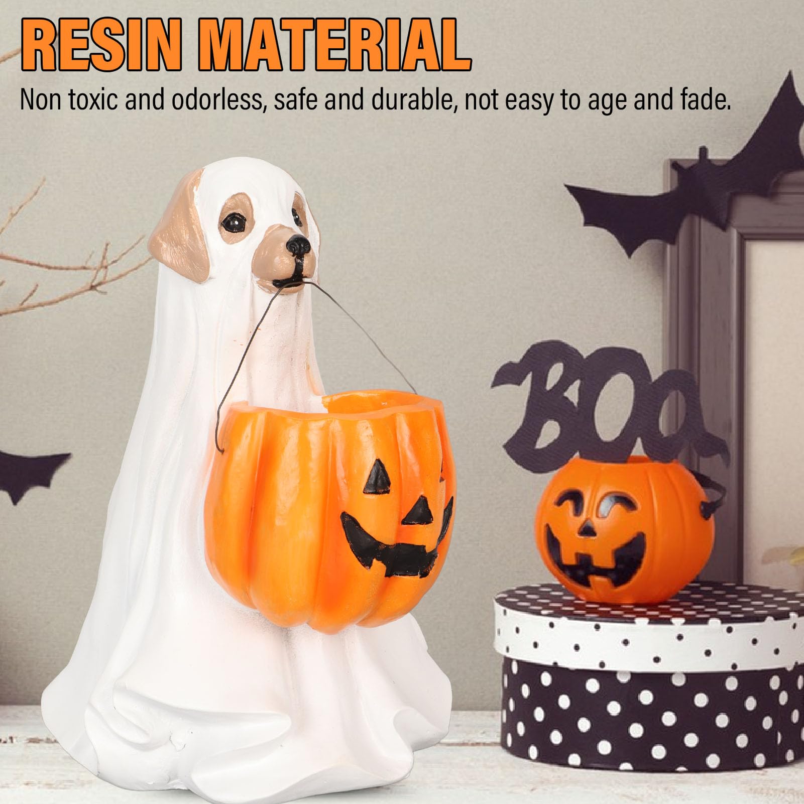 Halloween Mini Deko HAPINARY Kunstharz Grabstein Dekoration Halloween  Gruselige Deko Halloween Figuren, image size:1601x1601