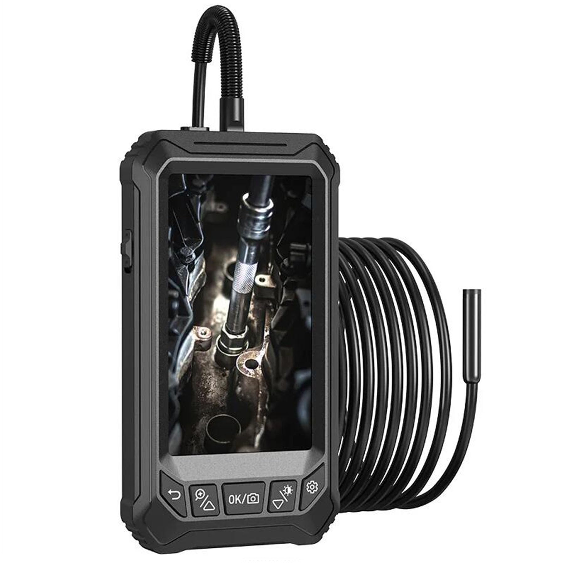 HYZHANHONG 5m,5-Inch Large Screen High-Definition Endoscope Single Lens IP67 Waterproof Endoscope Suitable for Home Appliance Detection/Disaster Rescue