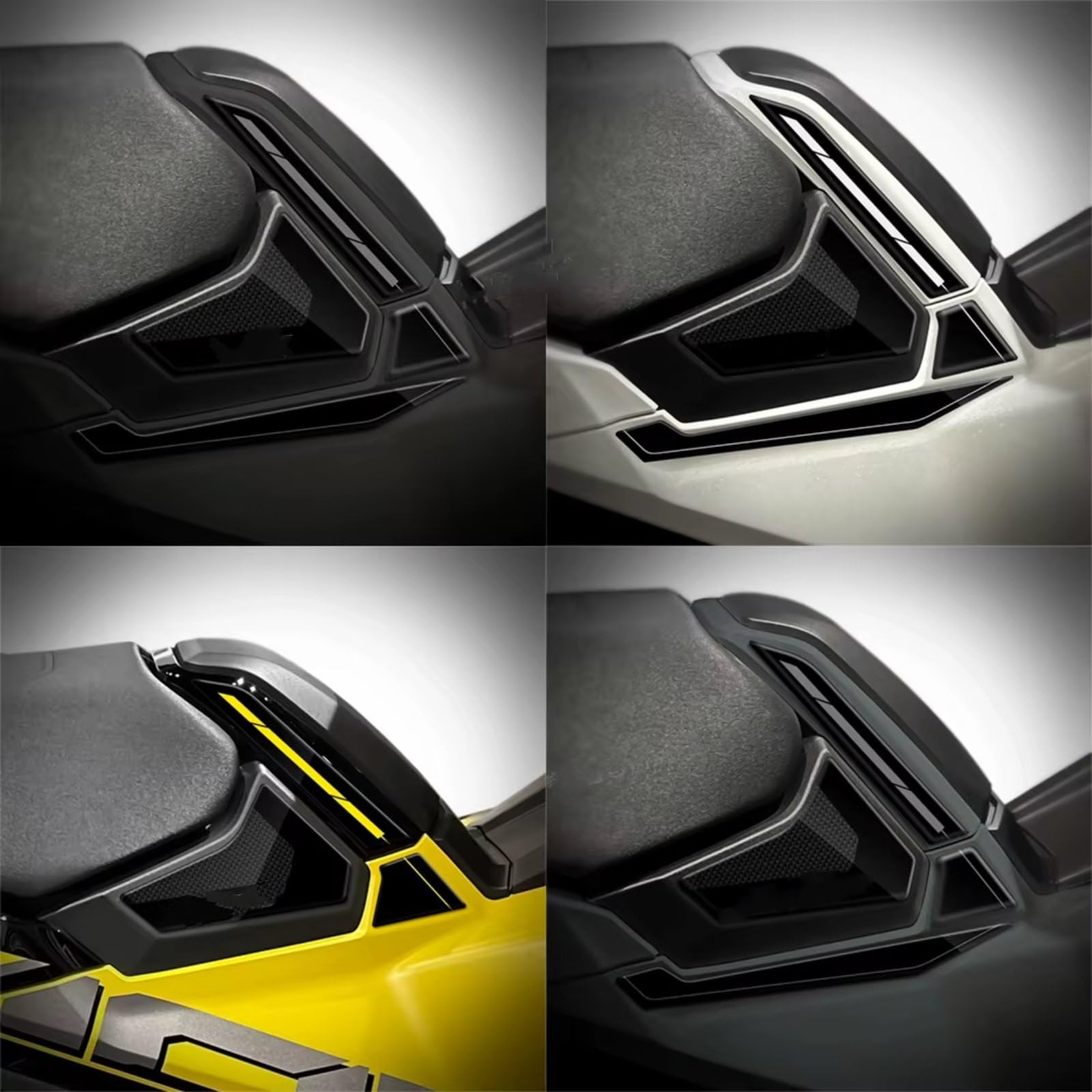 Compatibile Con X-ADV Per 750 2025 Carbon Look 3D Gel Protezione Inferiore Della Sella Del Motociclo Adesivo Impermeabile Durevole Antiscivolo Serbatoio(C)