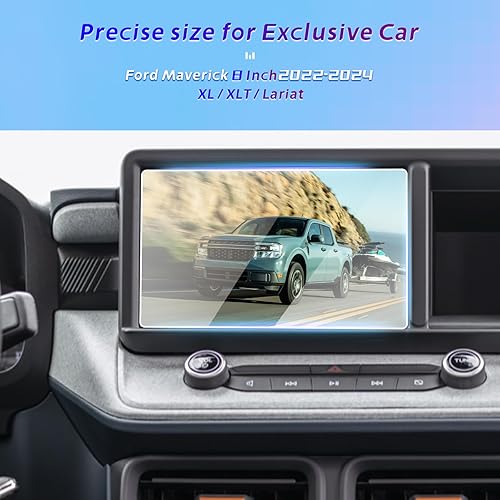 Miniatura 2 de GFJNFG - Protector de pantalla GPS para Ford Maverick 2022 de 8 pulgadas, protector de pantalla táctil central de vidrio templado, pantalla de