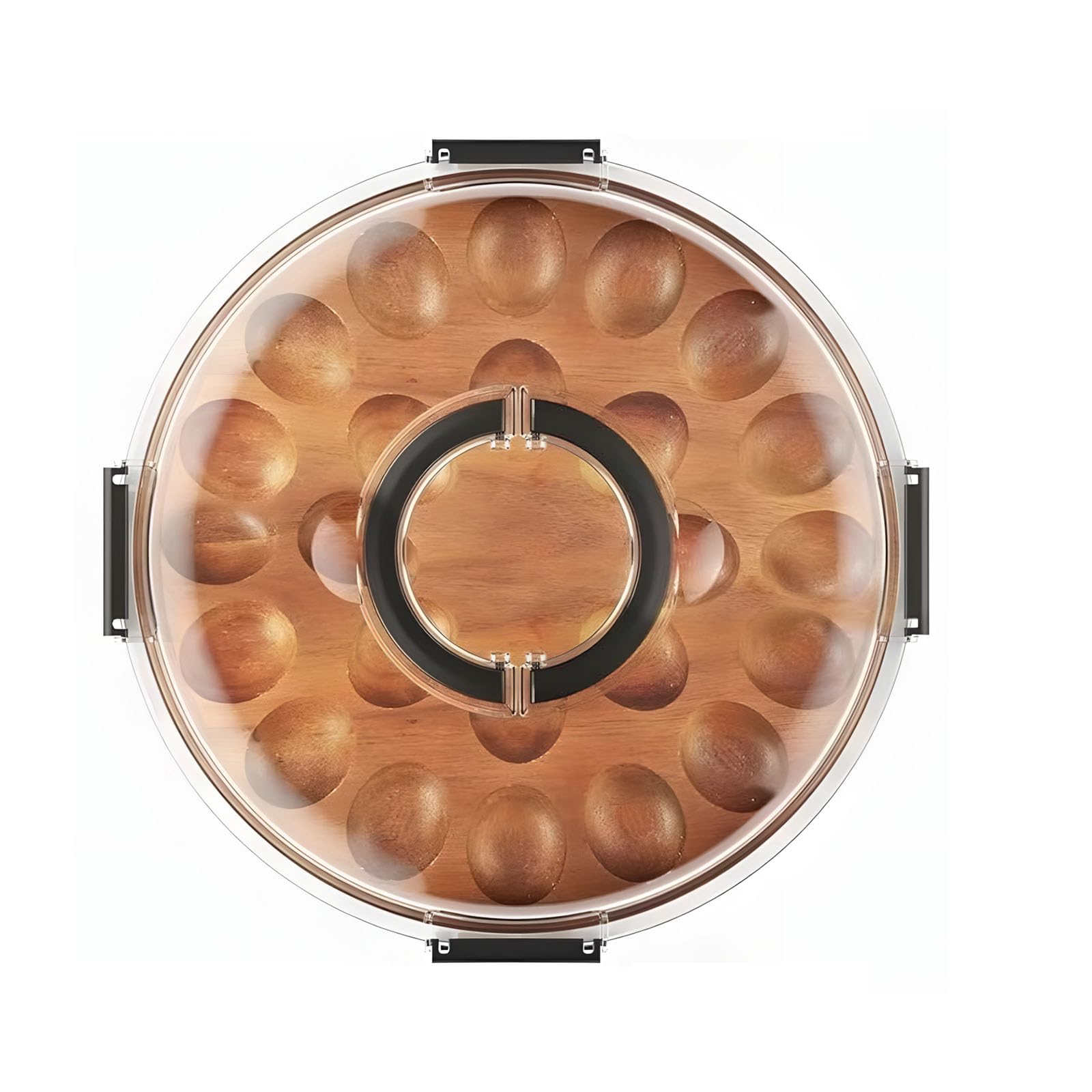 Function Serving Boards for Snackies and Cutting Use Highlighting Stalk Substance Polyacrylate Protect Excellent for Home Entertaining Serving Tray Separated Compartments Double Use Boards Tray Lid