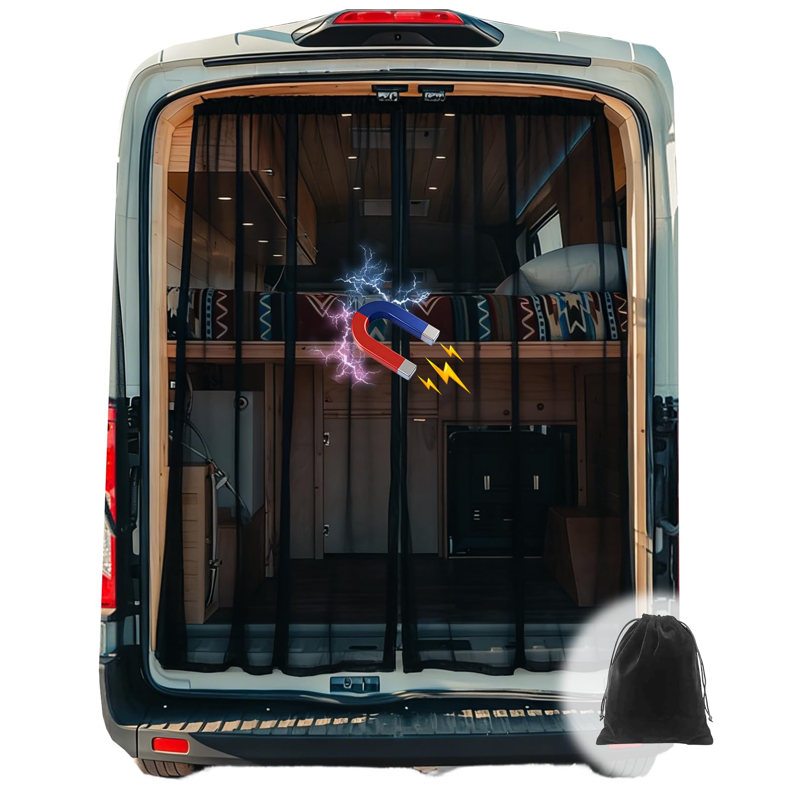Moustiquaire magnétique pour camionnette Ford Transit, Mercedes Sprinter