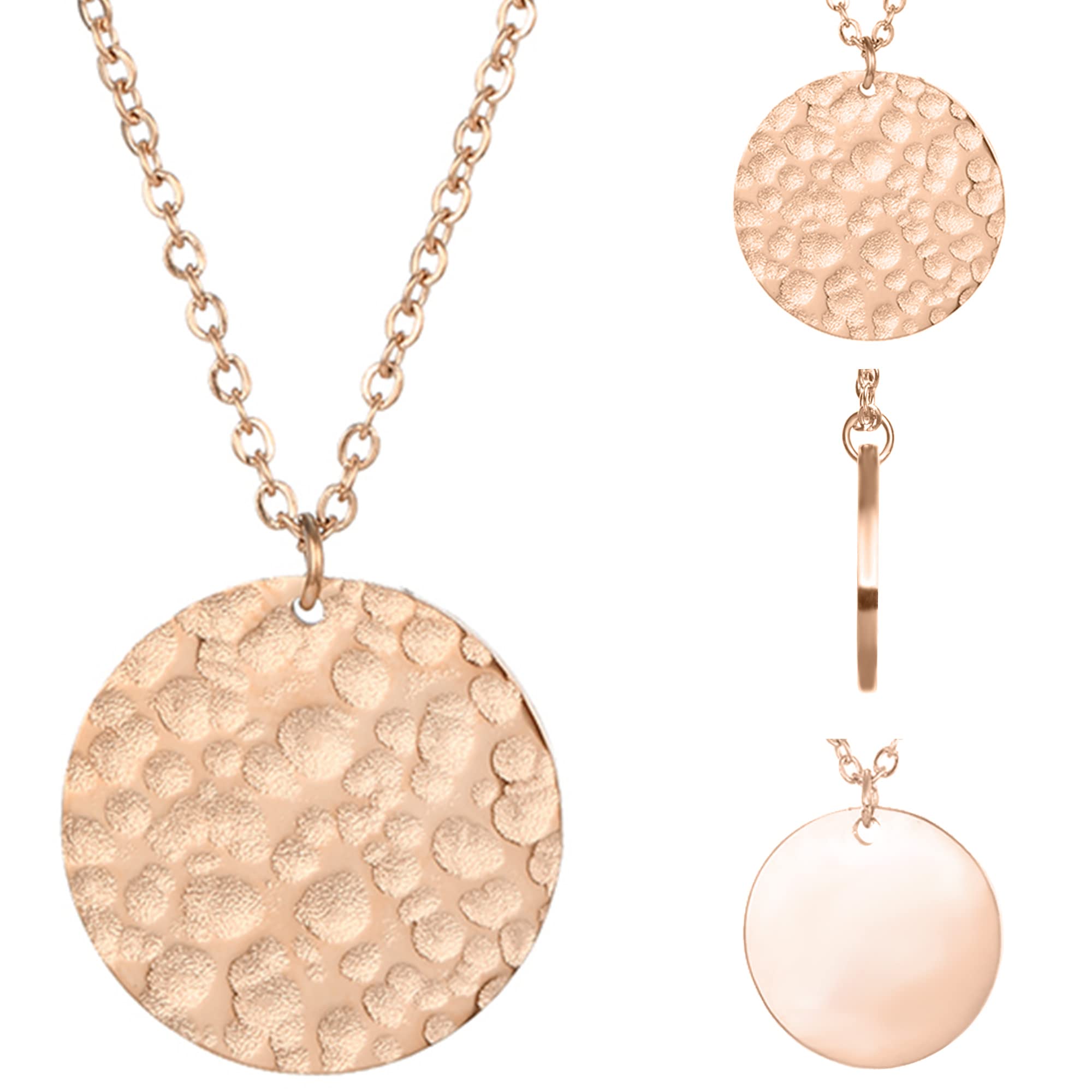 BONNYBIRD® Wasserfeste Edelstahl Boho Halskette Damen in Silber, Gold & Roségold, 100% Wasserfest & Hautverträglich BonnyBoho