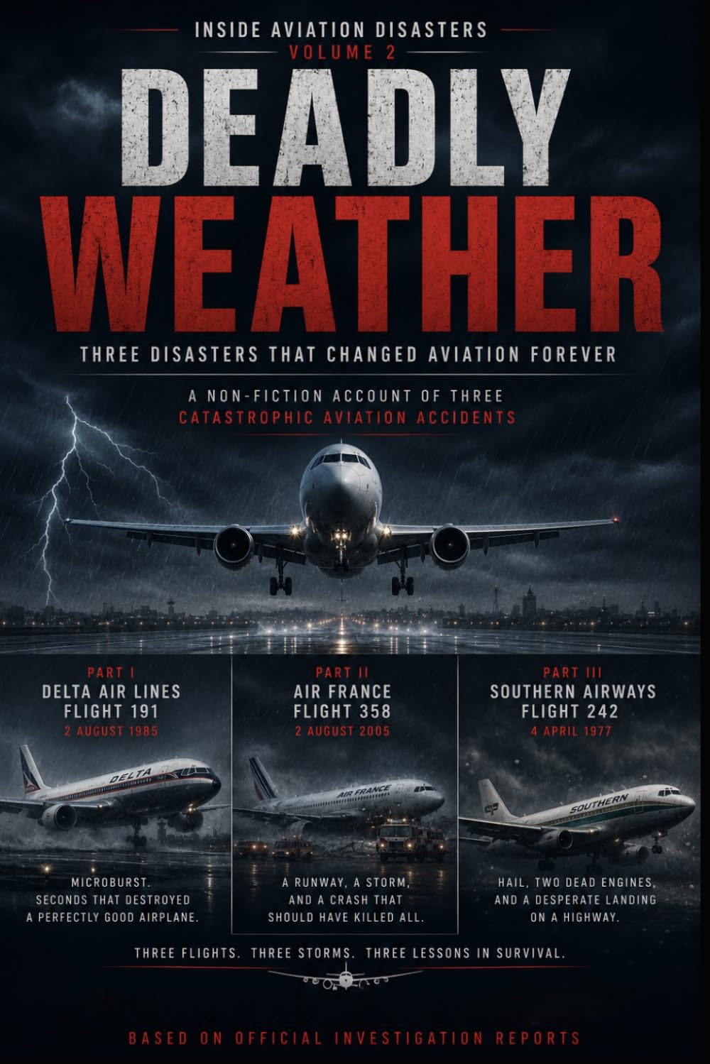 Deadly Weather: Three Air Disasters Caused by Storms, Windshear, and Extreme Weather Conditions (Inside Aviation Disasters)