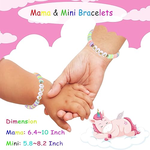 Miniatura 4 de First day of Shcool Kindergarten First Grade Back to School Bracelet Gifts Mom and Daughter Mommy and Me Bracelets (Style2, Back to School)