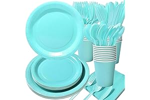 Teal Blue Party Birthday Supplies Set