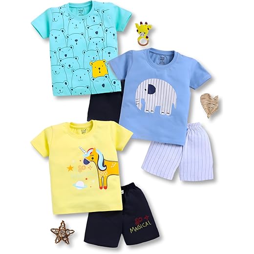 Toonyport Boys Summer T-shirt + Shorts Combo Set