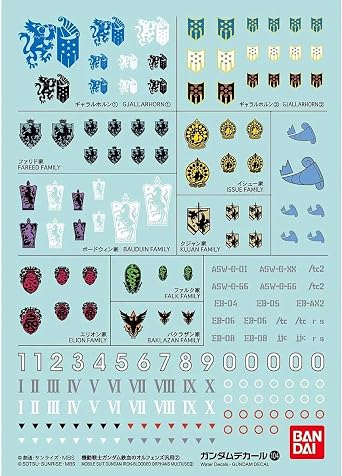 Bandai Hobby - No.104 Mobile Suit Gundam Iron-Blooded Orphans 2, Bandai Gundam Decal 2399778
