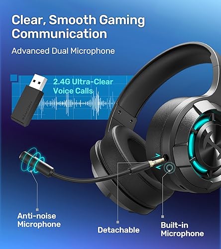 Miniatura 8 de HECATE by Edifier G30S Auriculares con cable para juegos, transmisión de modo dual Bluetooth 5.3, efectos de sonido de juego, micrófono con