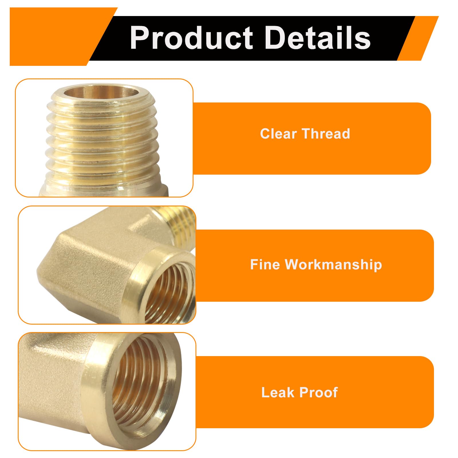 2 accesorios de latón con codo de 90 grados, NPT macho de 1/4 pulgadas a hembra NPT de 1/4 pulgadas, conector de fontanería forjado resistente a alta presión y temperatura para aire, gas