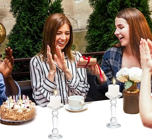 Miniatura 6 de Velas votivas blancas sin perfume a granel, 36 paquetes de velas pequeñas de cera de 1.5 pulgadas para bodas, fiestas, vacaciones y hogar, 10 horas