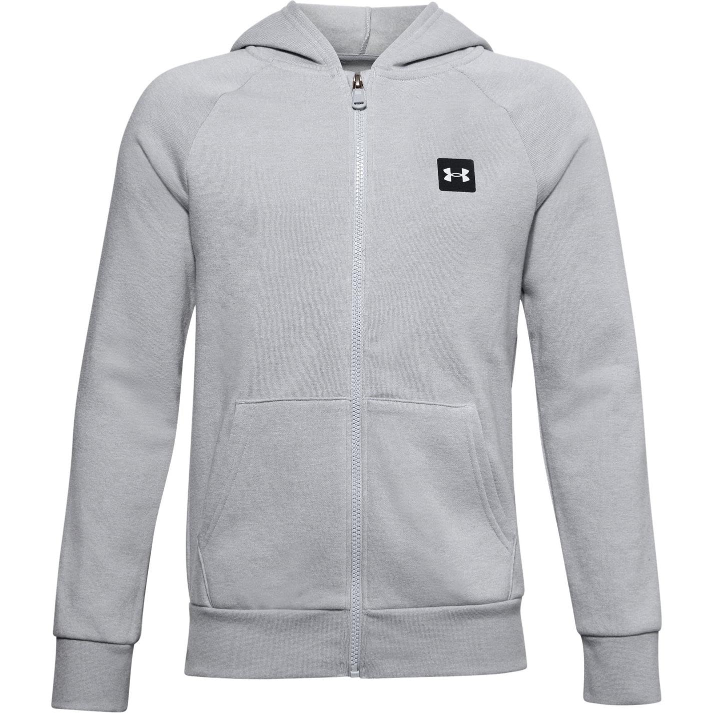 Under Armour Kids Rival Fleece Zip Hoodie Mod Grey 13 Years