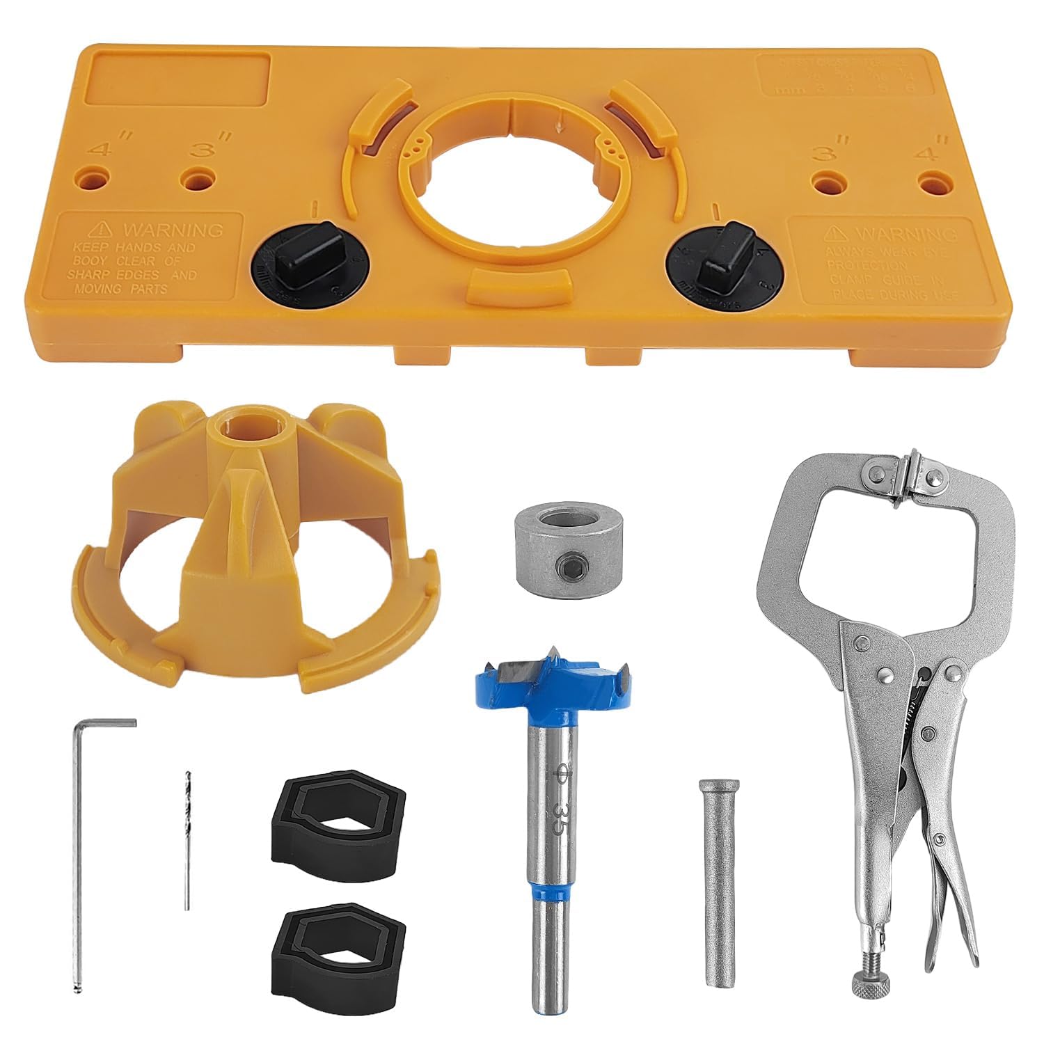 Dima Per Fori A Tasca 35 Mm - Per Cerniere A Scodellino, In Acciaio Al Carbonio, Con Fresa E Accessori - Foto 5