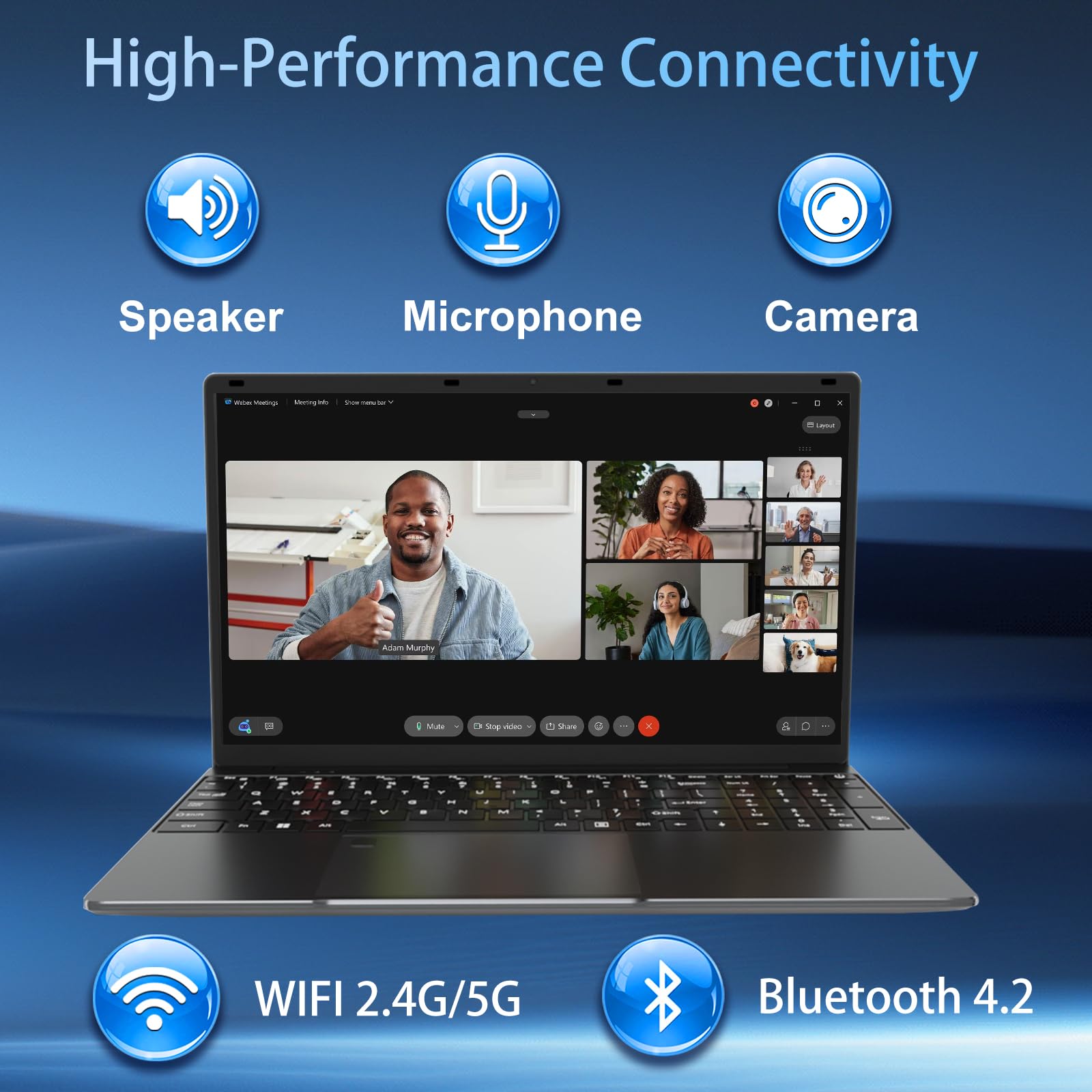 PC portatile 15,6 pollici 16 GB RAM 512 GB SSD Celeron N5095, laptop FHD 1920 x 1080, WiFi Bluetooth, lettore di impronte digitali, laptop desktop per studio e lavoro, tastiera AZERTY con pellicola