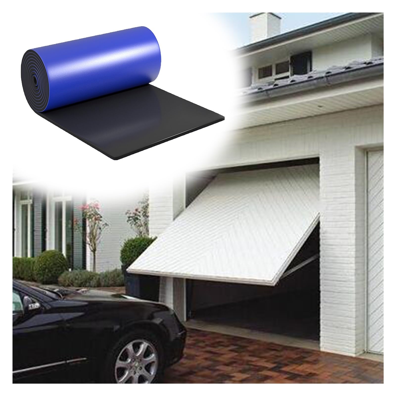XPLKQXE Protectores Borde Parachoques Pared, Protector Columna Pared Aparcamiento Y Almacén, Acolchado Cobertura Protección Bordes Esquinas (Color : Blue-Thick 1cm, Tamaño : 5m)