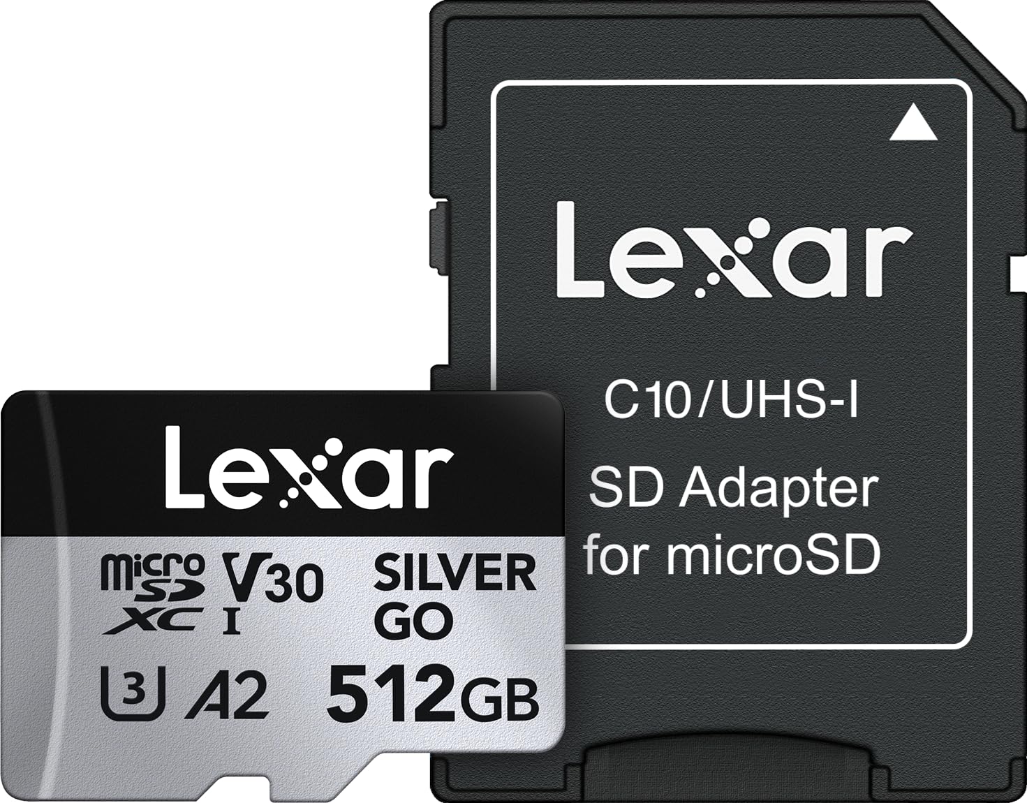 Lexar 128GB Silver GO Micro SD Card, 250MB/s Read, 4K, V30, UHS-I | Compatible w/ DJI, In…
