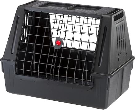 Ferplast   Atlas Car Scenic 80   Dog Carrier   Maximum Visibility, Double Sliding Door, Draining Mat   82 x 51 x 61 cm   Max 20 kg