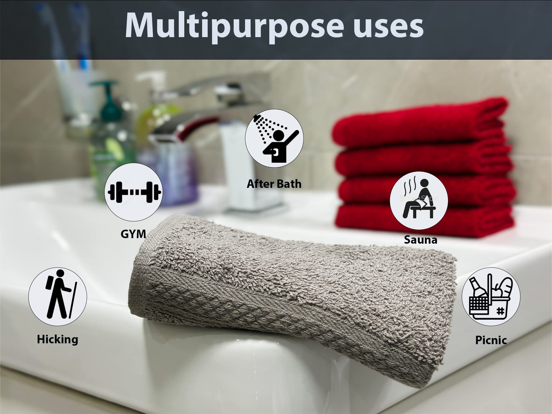 Panno Viso In Cotone Egiziano 100% - 500 G/mq All'ingrosso - Foto 12